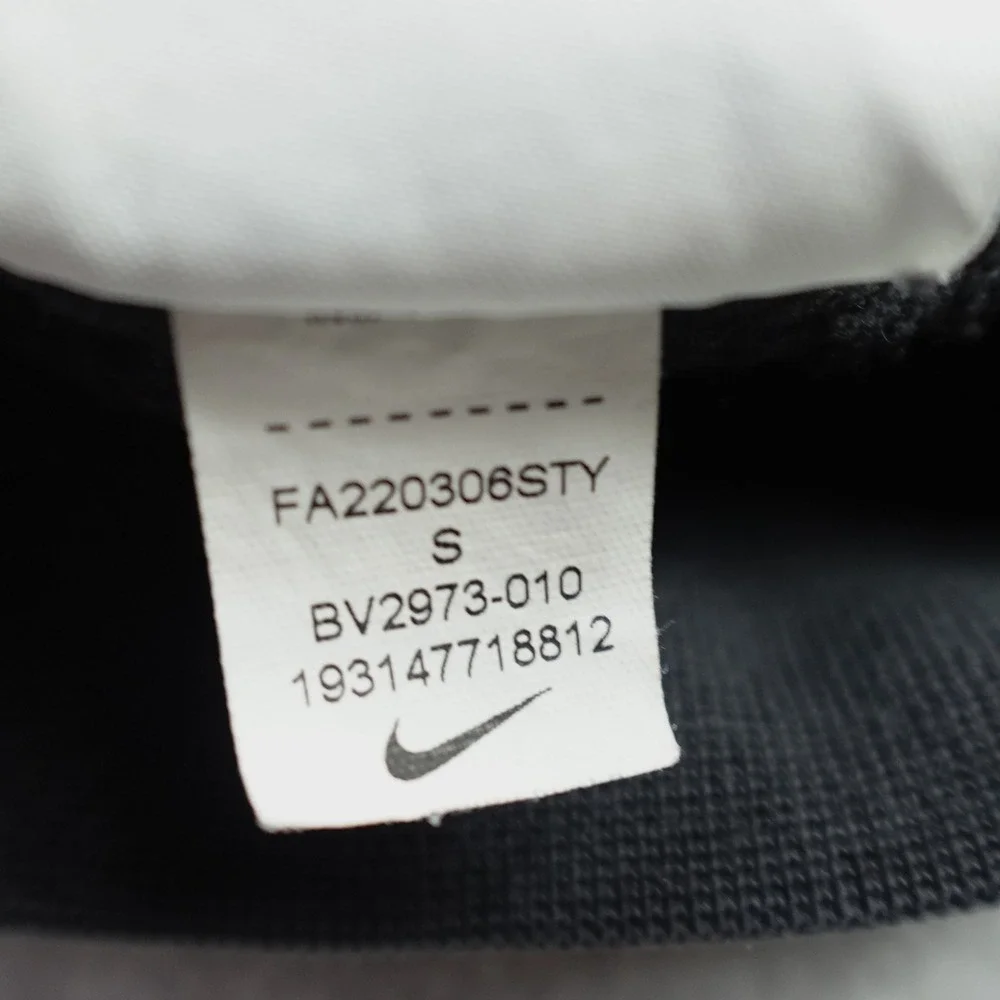 Nike Hoodie Mens Small Black Sporty Pullover Graphic Logo Sweatshirt